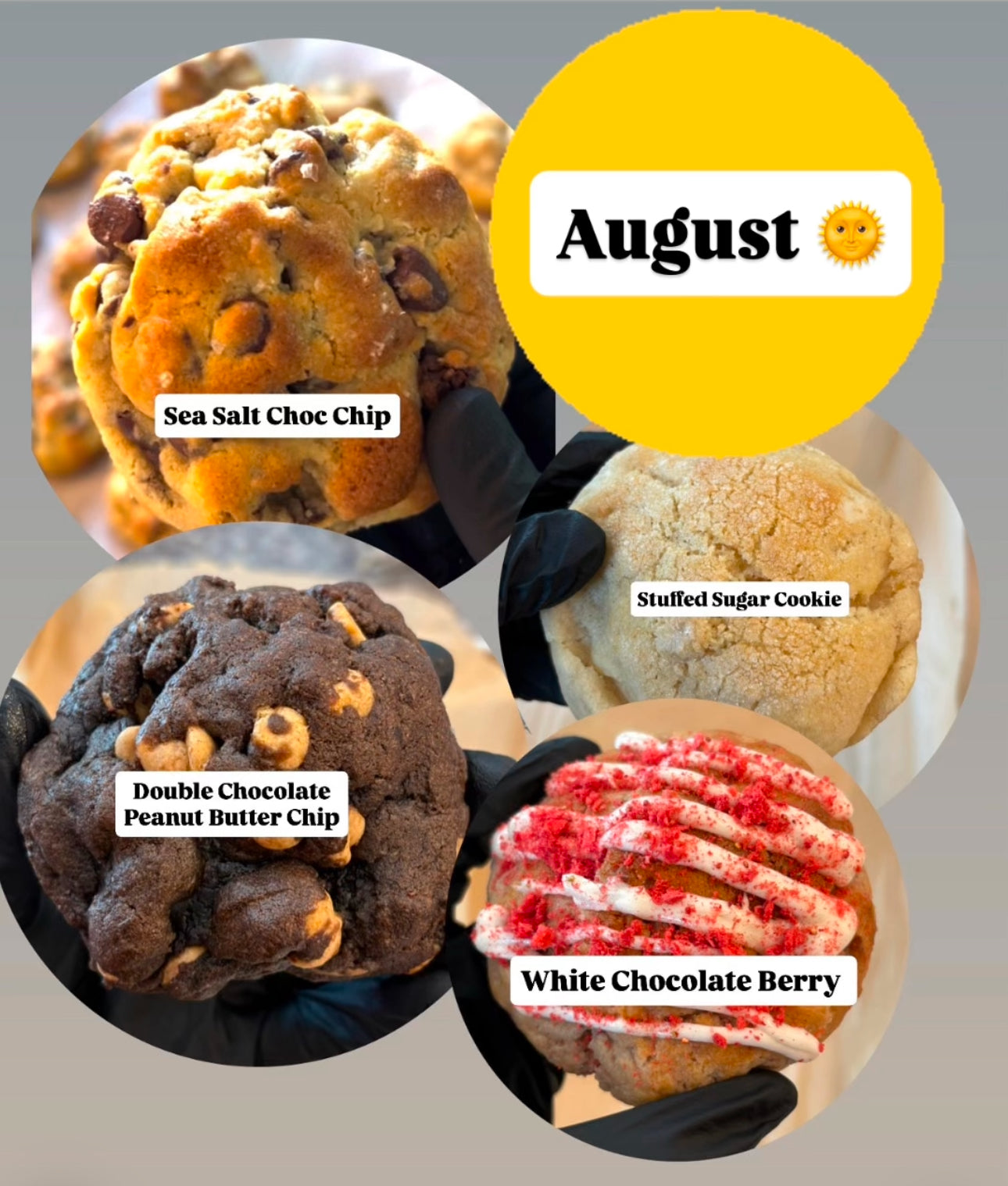 One dozen mixed cookies of the month!