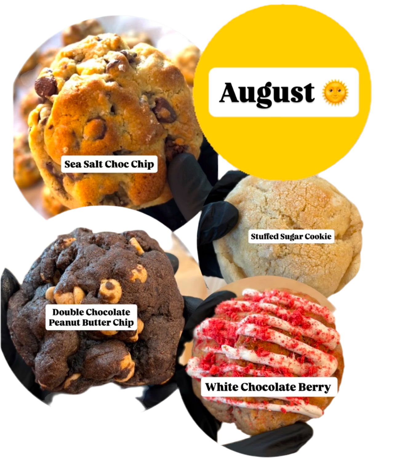 One dozen mixed cookies of the month!