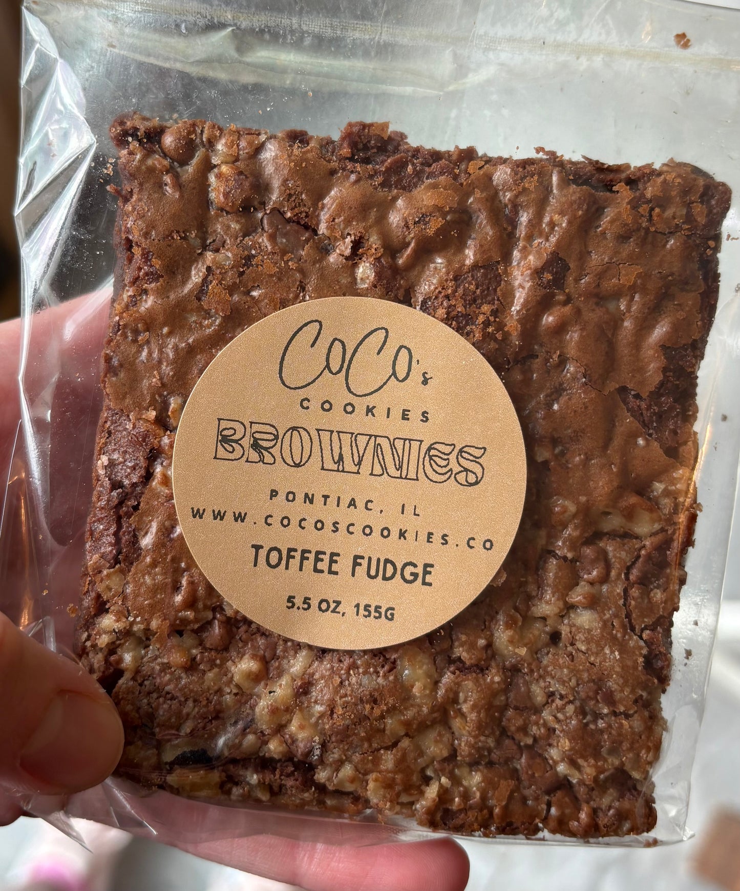 TOFFEE FUDGE BROWNIE