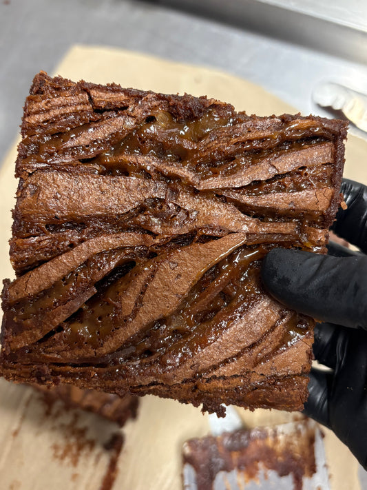 Salted Caramel Swirl Brownie